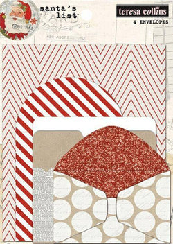 Santas List Envelopes - Lilly Grace Crafts