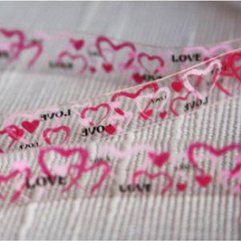 Maya Road Clearly Sheer Hearts Ribbons - Lilly Grace Crafts