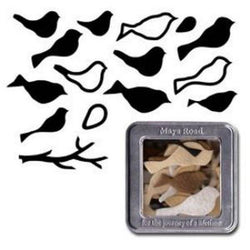 Maya Road Microfelt Birds - Neutral Set - Lilly Grace Crafts