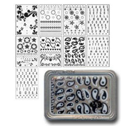 Maya Road Motifs Black And White Rub Ons - Lilly Grace Crafts