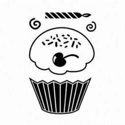 Maya Road Cupcake Singleton Stamp. SMP950 - Lilly Grace Crafts