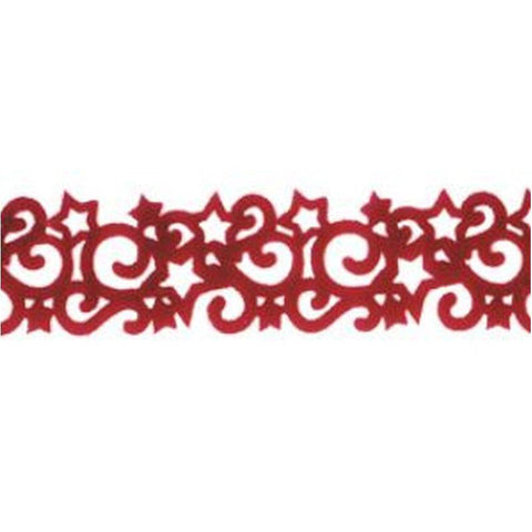 Maya Road Velvet Star Trim - Rich Red - Lilly Grace Crafts