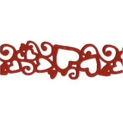 Maya Road Velvet Heart Trim - Rich Red - Lilly Grace Crafts