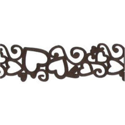 Maya Road Velvet Heart Trim - Cocoa Brown - Lilly Grace Crafts