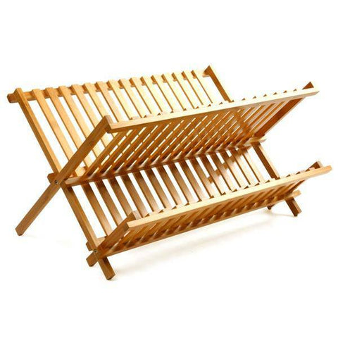 Norpro Bamboo Dish Rack - Lilly Grace Crafts