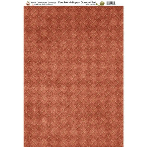 Nitwit Collection DF Diamond Red Paper A4 10 Sheets - Lilly Grace Crafts