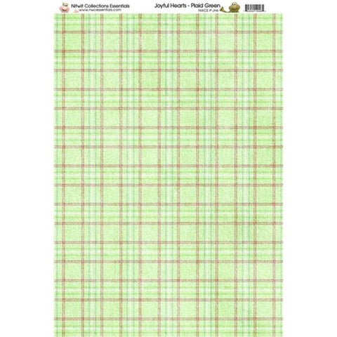 Nitwit Collection JH Plaid Paper A4 10 Sheets - Lilly Grace Crafts