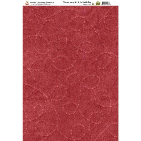 Nitwit Collection SS Swirls Red Paper A4 10 Sheets - Lilly Grace Crafts