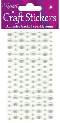 OAKTREE Eleganza 3mm-6mm x 136 pcs Pearls White No.01 - Lilly Grace Crafts