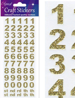 OAKTREE Eleganza Bold Number Set Gold No.65 - Lilly Grace Crafts