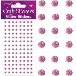 OAKTREE Glitter Gems - 4mm - Light Pink - Lilly Grace Crafts