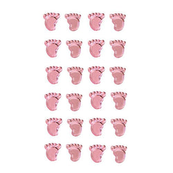 OAKTREE Girl Footprints Pearl Pink Stickers - Lilly Grace Crafts
