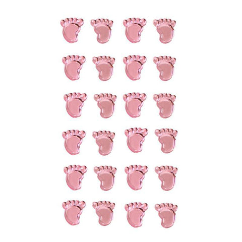OAKTREE Girl Footprints Pearl Pink Stickers - Lilly Grace Crafts