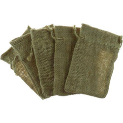 OAKTREE Hessian Bags 9cmx12.5cm Natural No.02 - Lilly Grace Crafts