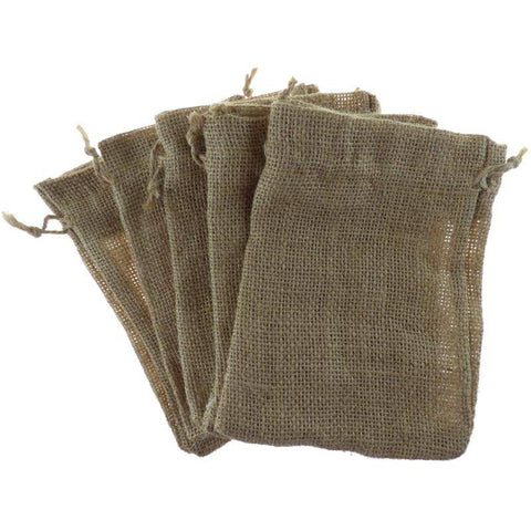 OAKTREE Hessian Bags 12cmx17cm Natural No.02 - Lilly Grace Crafts