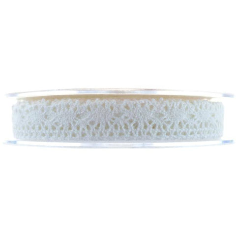 OAKTREE Lace Ribbon Blenheim13mmx10m Ivory No.61 - Lilly Grace Crafts