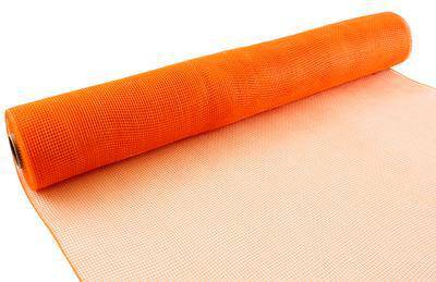OAKTREE Eleganza Deco Mesh 53cm x 9.1m (10yds) Orange No.04 - Lilly Grace Crafts