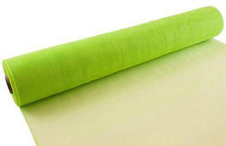 OAKTREE Eleganza Deco Mesh 53cm x 9.1m (10yds) Lime Green No.14 - Lilly Grace Crafts