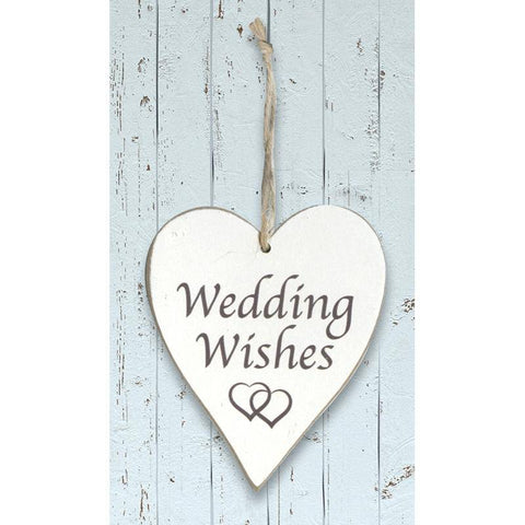 OAKTREE Wooden Heart - Wedding Wishes - Lilly Grace Crafts