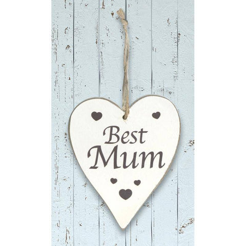 OAKTREE Wooden Heart - Best Mum - Lilly Grace Crafts