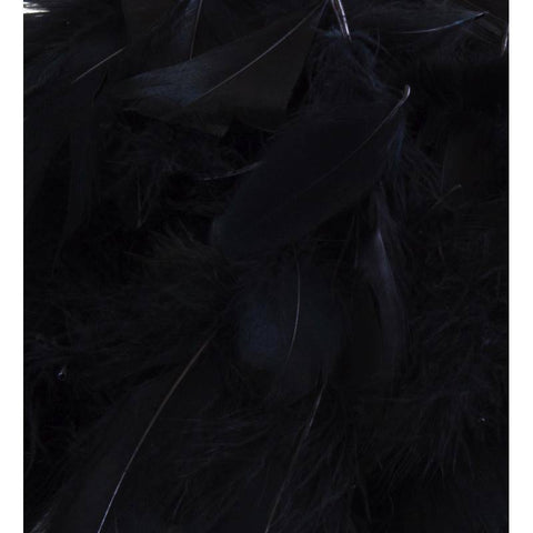 OAKTREE Feathers - Black No. 20 - 3inch-5inch 50g - Lilly Grace Crafts