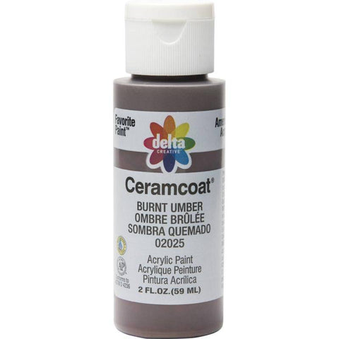 Plaid Enterprises, Inc 2 Oz Delta Ceramicoat Burnt Umber - Lilly Grace Crafts