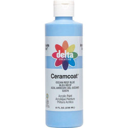 Plaid Enterprises, Inc 8 Oz Ceramcoat Ocean Reef Blue - Lilly Grace Crafts