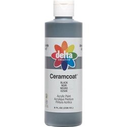 Plaid Enterprises, Inc 8 Oz Delta Ceramicoat Black - Lilly Grace Crafts