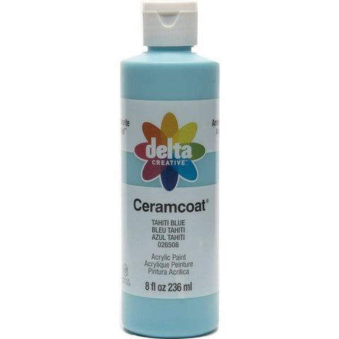 Plaid Enterprises, Inc 8 Oz Ceramcoat Tahiti Blue - Lilly Grace Crafts