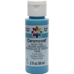 Plaid Enterprises, Inc 2 Oz Ceramcoat Velvet Teal - Lilly Grace Crafts