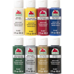 Plaid Enterprises, Inc Top 8 Colors Assortment - Apple Barrel - Acrylic 2 Oz - Lilly Grace Crafts