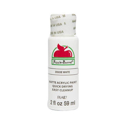 Plaid Enterprises, Inc White - Apple Barrel - Acrylic 2 Oz - Lilly Grace Crafts