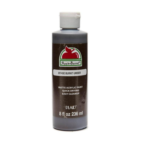 Plaid Enterprises, Inc Burnt Umber - Apple Barrel - Acrylic 8oz - Lilly Grace Crafts