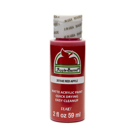 Plaid Enterprises, Inc Red Apple - Apple Barrel - Acrylic 2 Oz - Lilly Grace Crafts