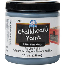Plaid Enterprises, Inc 8 Oz FolkArt Chalkbrd Jar-Slate Gry - Lilly Grace Crafts
