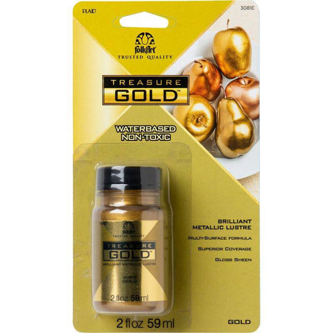 Plaid Enterprises, Inc Folkart - Treasure Gold Gold 2 Oz - Lilly Grace Crafts