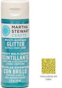 Martha Stewart 2oz Glitter-Yellow Barite - Lilly Grace Crafts