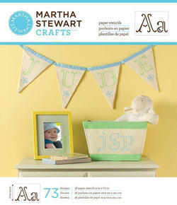 Martha Stewart Paper Stencil Ornate Alphabet - Lilly Grace Crafts