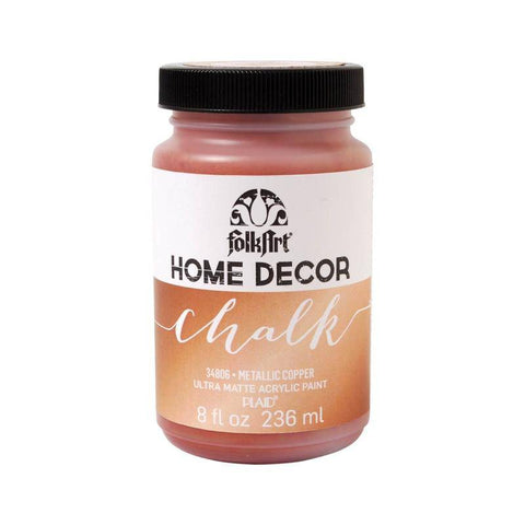 Plaid Enterprises, Inc Folkart - Home Decor Chalk 8Oz Metallic Copper - Lilly Grace Crafts
