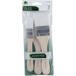 Plaid Enterprises, Inc White Nylon Chip Brush Set 3 piece - Lilly Grace Crafts