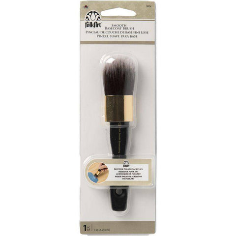 Plaid Enterprises, Inc Smooth Basecoat Brush 1 inch - Lilly Grace Crafts
