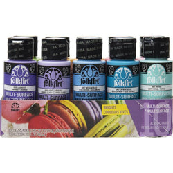 Plaid Enterprises, Inc Fams Brights Paint Set (10 Colors) - Lilly Grace Crafts