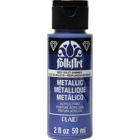 Plaid Enterprises, Inc Fa Metallic 2 Oz Violet Shimmer - Lilly Grace Crafts