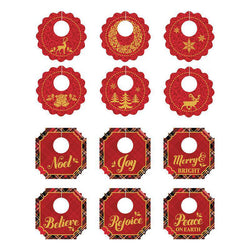 Paper House Productions Holiday Plaid Drink Tags - Christmas - Lilly Grace Crafts