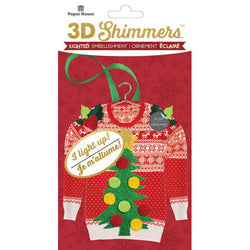 Paper House Productions Christmas Ugly Sweater Led Shimmers - Lilly Grace Crafts
