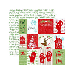 Paper House Productions Home for Christmas - 12 x 12 Paper with Glitter Accents - Tags - Lilly Grace Crafts