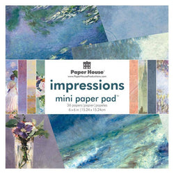 Paper House Productions Impressions Paper Pad 6x6 - Lilly Grace Crafts