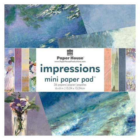 Paper House Productions Impressions Paper Pad 6x6 - Lilly Grace Crafts