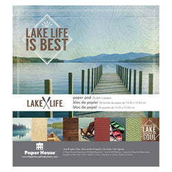 Paper House Productions Lake Life Paper Pad 6x6 - Lilly Grace Crafts