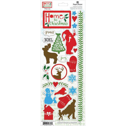 Paper House Productions Home for Christmas Cardstock Stickers - Lilly Grace Crafts